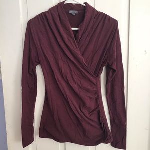 Lilla P Surplice Faux Wrap Top